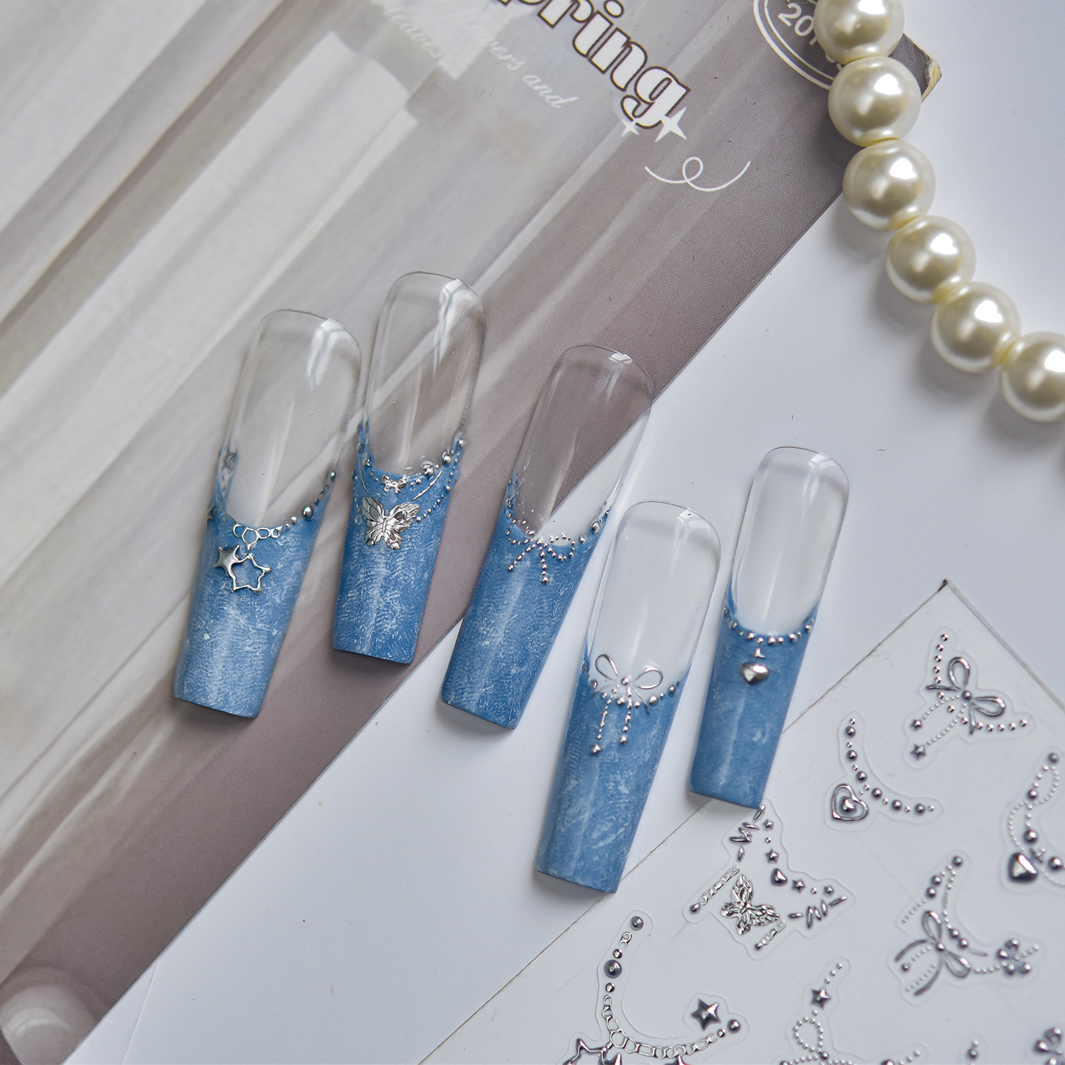 Exquisite Bow Metal Nail Stick - Gold Foil Flakes incelemesi ve fiyatı