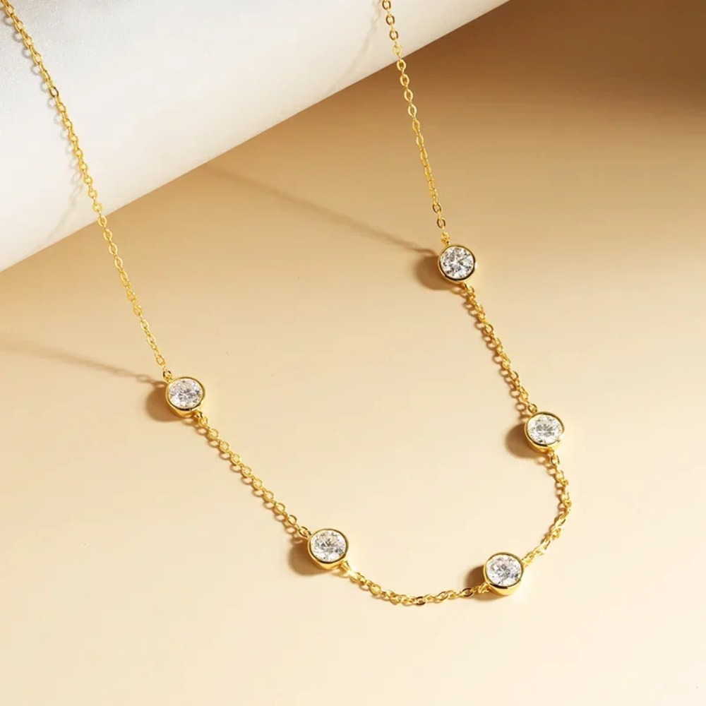 GRA Certified 5mm Moissanite N - Bezels Set Pendant incelemesi ve fiyatı